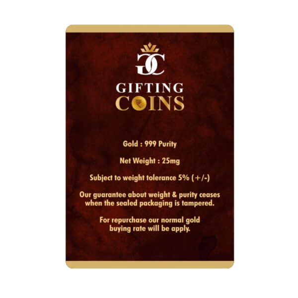 Ganesha Gold Coin (25 ml)